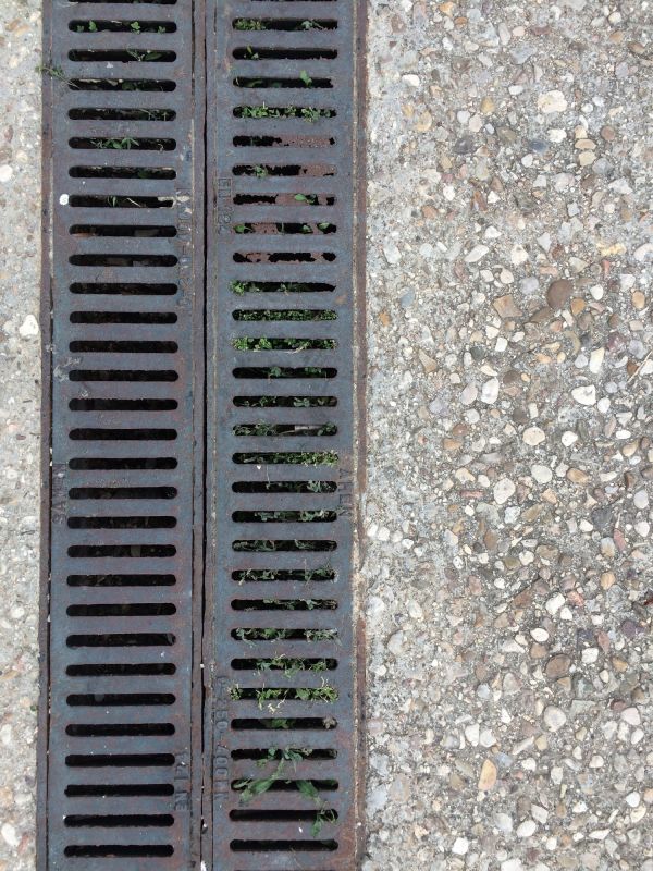 Driveway Water Drain Installation detail